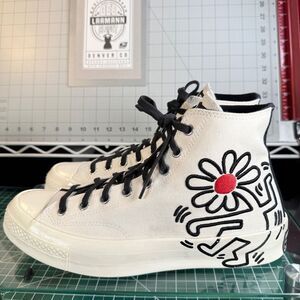KEITH HARING EGRET®  |  CONVERSE™  |  ALL STAR 70 HI  |  M-10  W-12  |  NEW  |